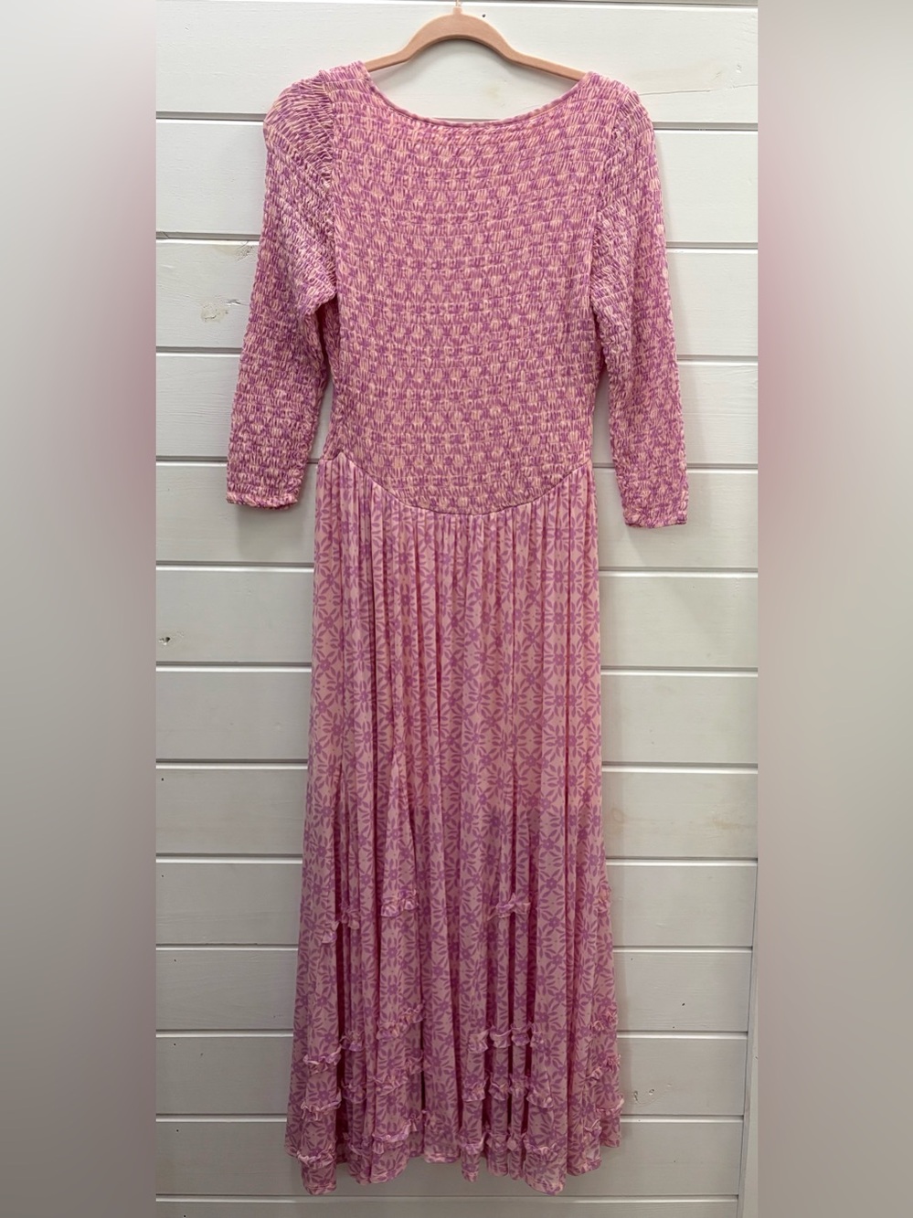 Free People It's Fate Longsleeve Midi Dress in the 'Lilac Combo' colorway, NWT - Picture 5 of 13